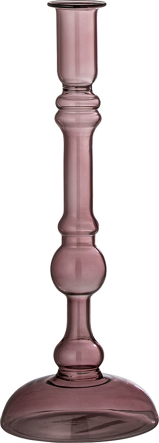 Žvakidė klasikinei žvakei Ferah stiklinis 26 cm