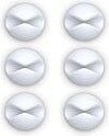 Cable Drop Clips de Câble, blancs, Lot de 6