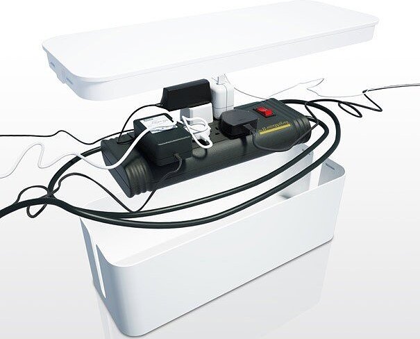 CableBox Κουτί για Καλώδια, μαύρο