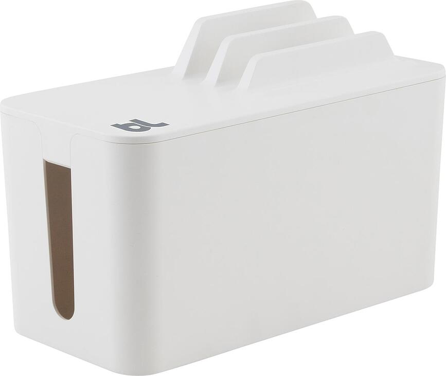 CableBox Mini Station kabelorganisatör med stativ, vit