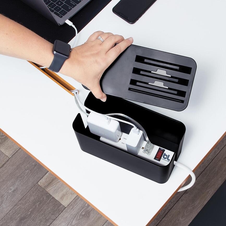 CableBox Mini Station Κουτί Οργάνωσης Καλωδίων, λευκό