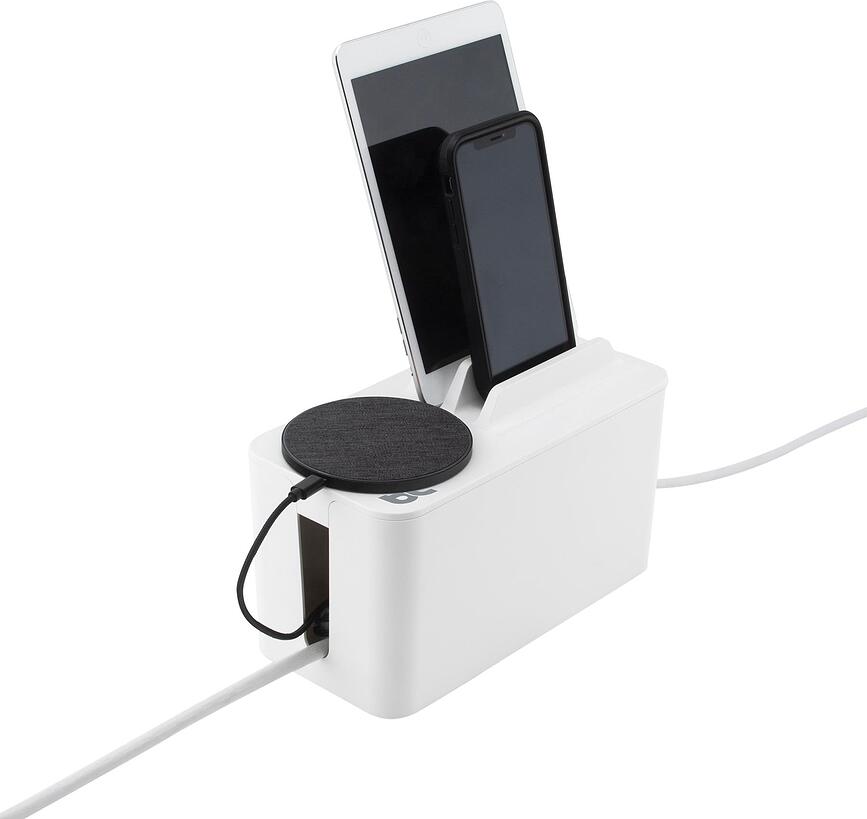 CableBox Mini Station Κουτί Οργάνωσης Καλωδίων, λευκό