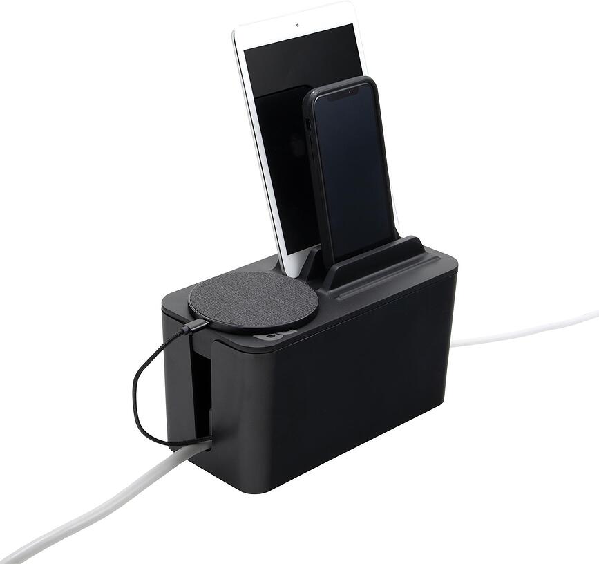 CableBox Mini Station Organizator kablov, bel