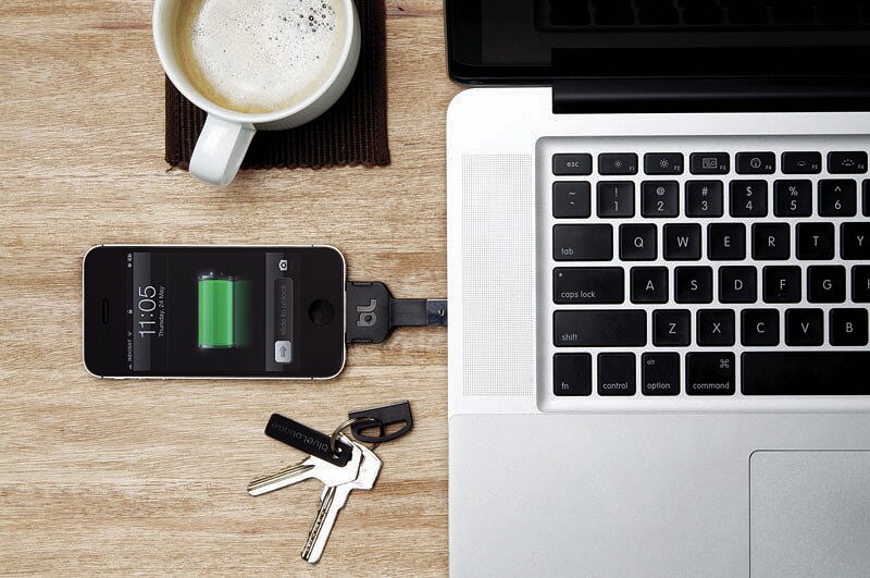 Kii Μπρελόκ Φορτιστής USB Lightning, λευκό