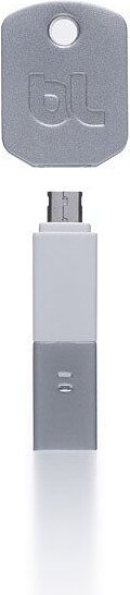 Kii Nyckelring med USB-laddare microUSB, vit