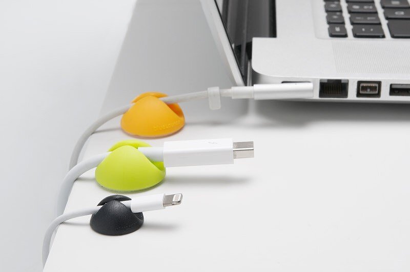 Sujetacables Cable Drop Mini Ombre, rosa, 9 unidades