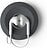 Sujetacables magnético Cableyoyo V2, gris oscuro