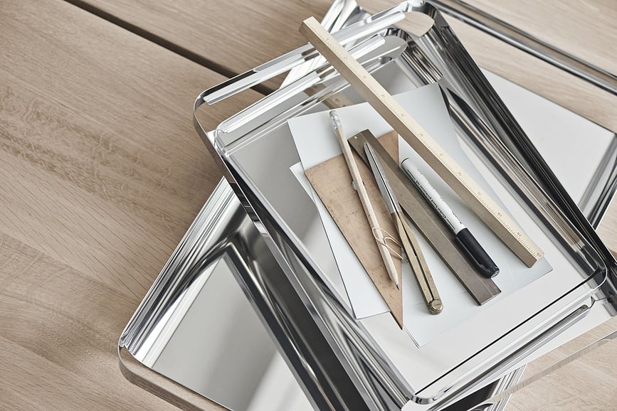 Bandeja de servir de acero pulido Unio, 38 cm