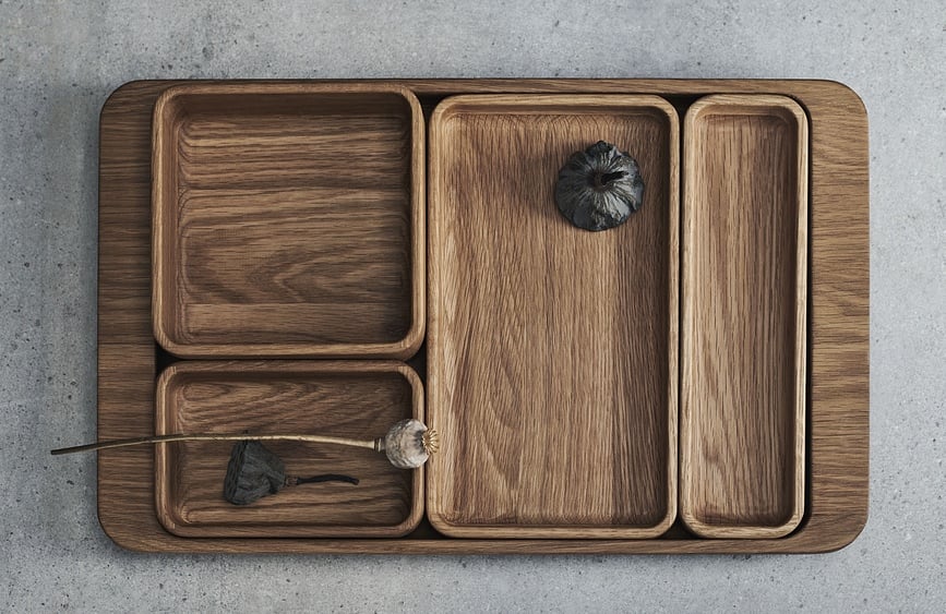 Bandeja para servir o como organizador Unio, 18 x 18 cm