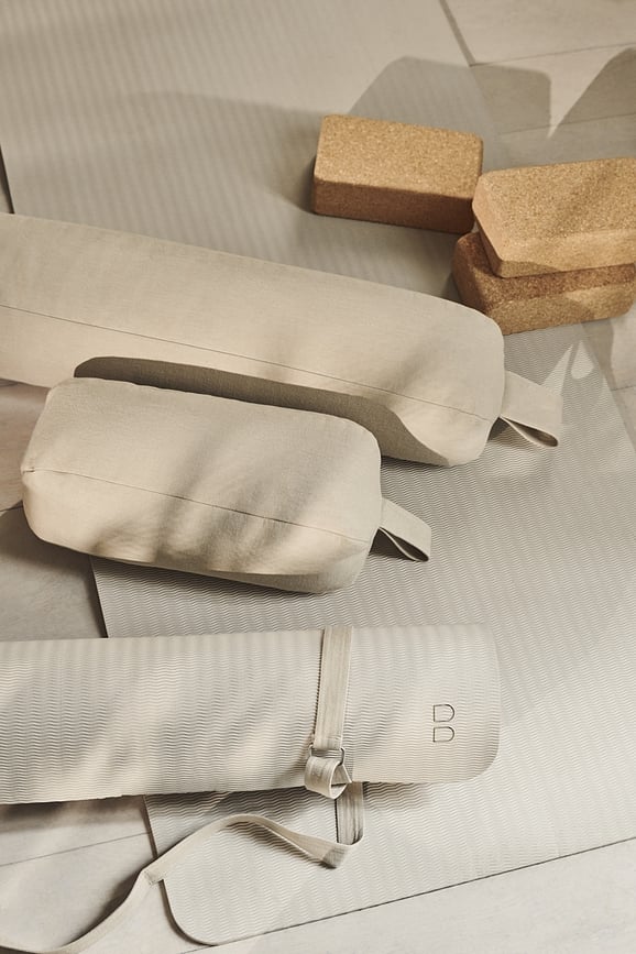 Cojín Cilíndrico para yoga Lenya, 15 x 70 cm