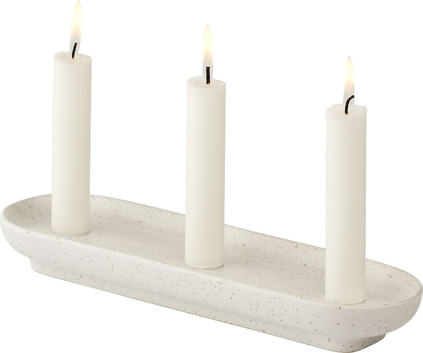 Candelabro triple Forma, 28,5 cm