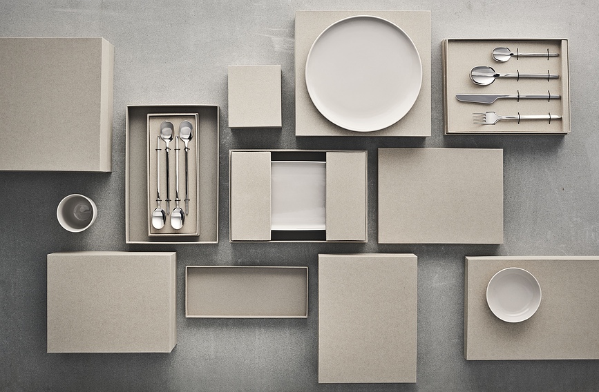 Carved Couverts Set 16 pièces