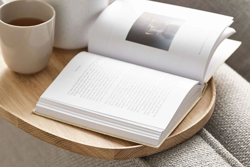 Coast Pladenj za kavč, 36,5 x 44,5 cm, svetli hrast