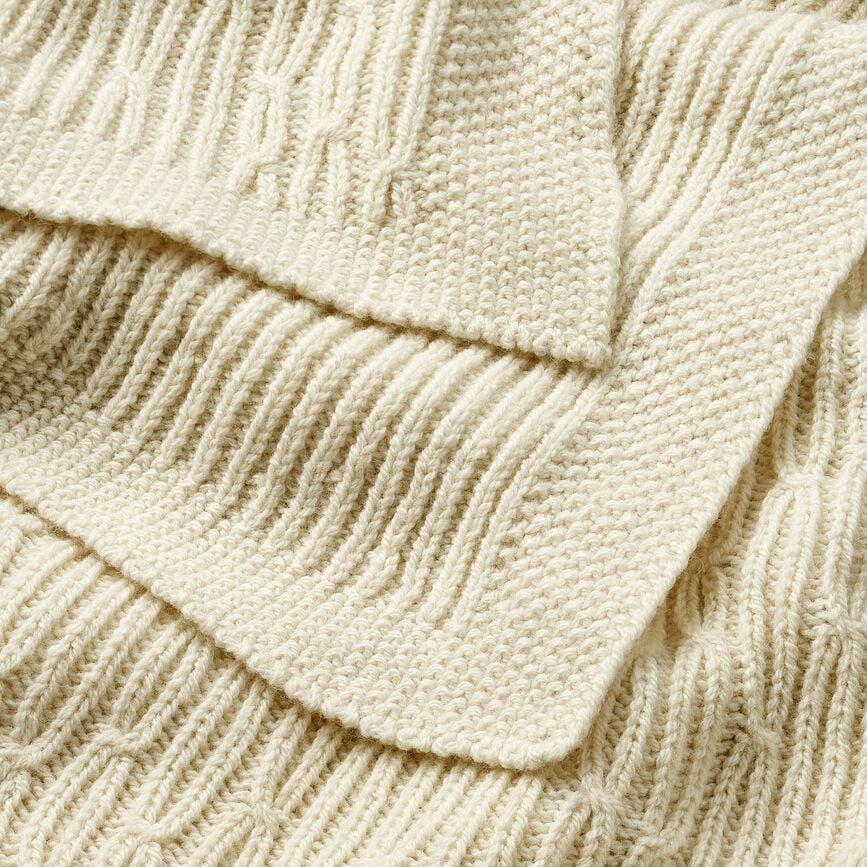 Manta gruesa Plover, 140 x 190 cm, color arena