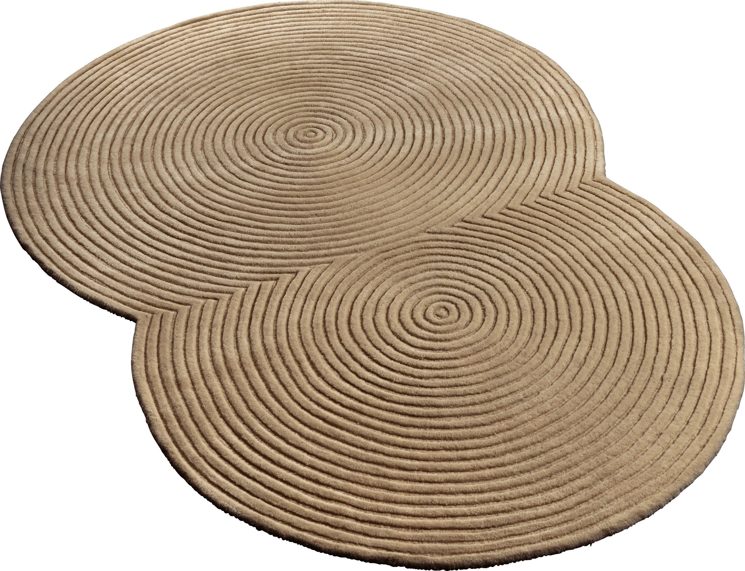 Dywan Zen Rounded 134 x 190 cm ciemnobeżowy
