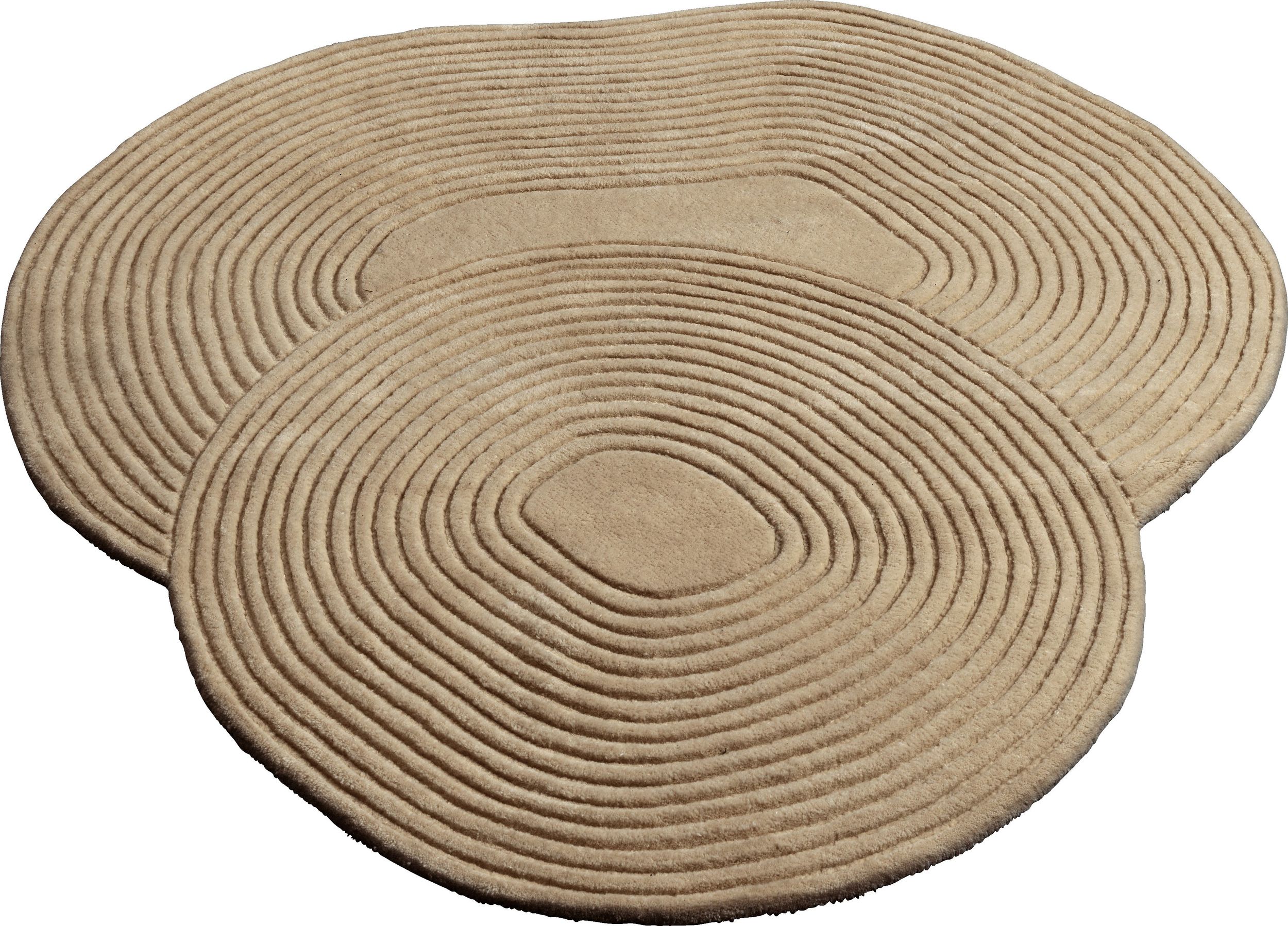 Dywan Zen Shaped 140 x 145 cm ciemnobeżowy