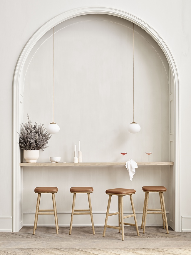 Falda Bougeoir 18 cm, ivoire