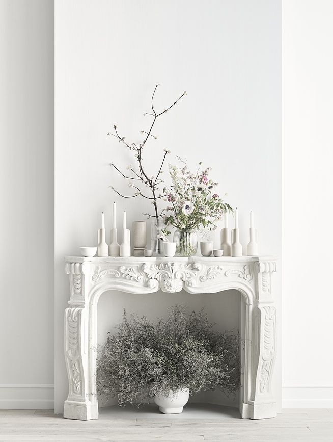 Falda Bougeoir 18 cm, ivoire