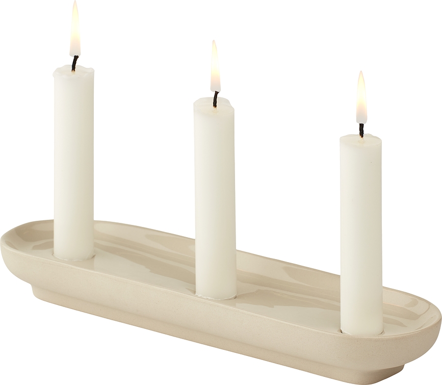 Forma Candelabre triple, 28,5 cm, sable
