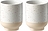 Forma Tasses 330 ml, blanches et sable, Lot de 2