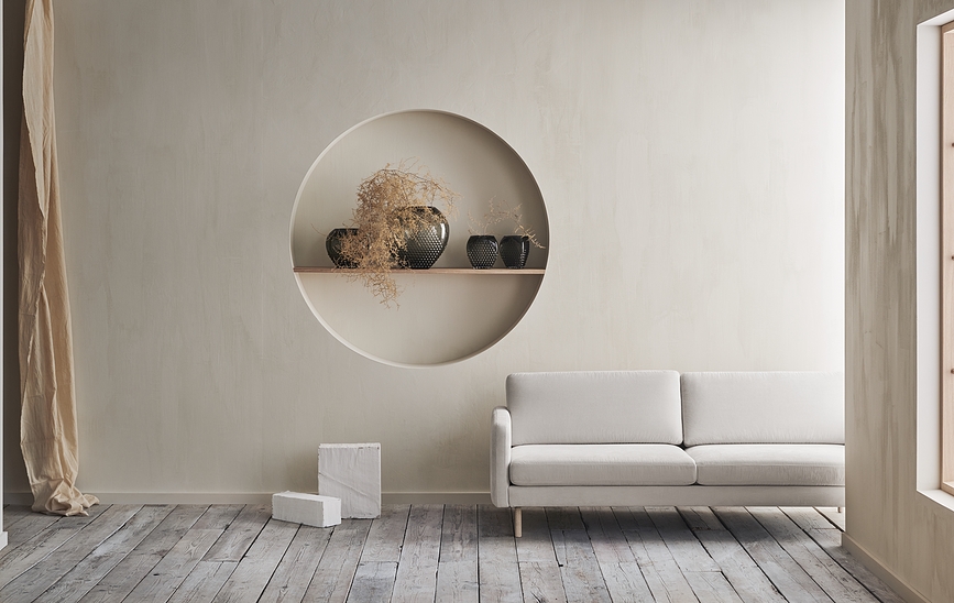 Jarrón Bramble, 37 cm, ahumado