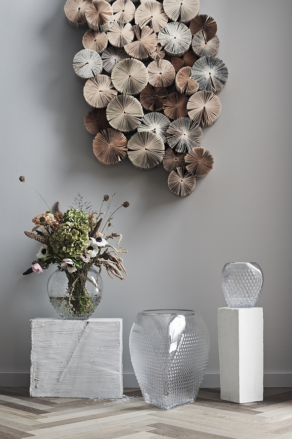 Jarrón Bramble, 37 cm, ahumado