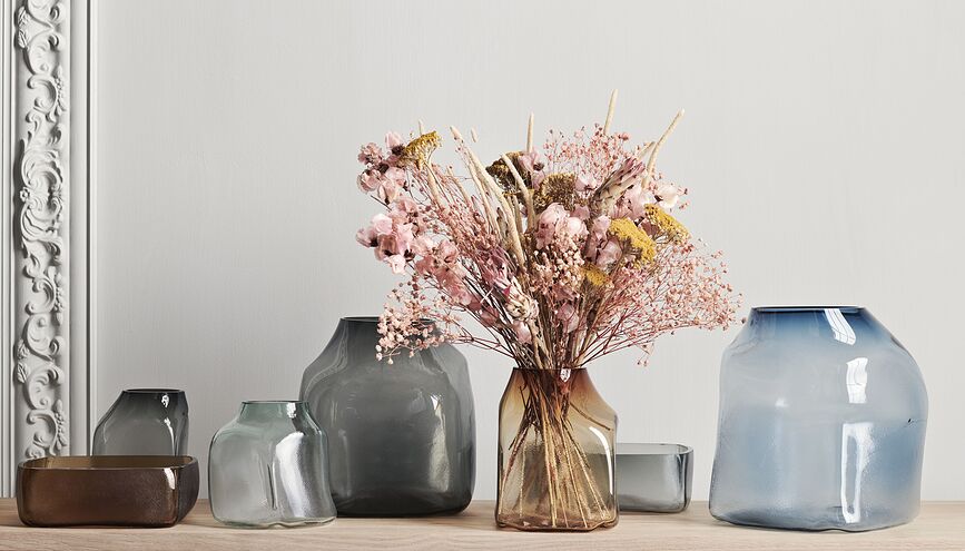 Jarrón Bronco, 25 cm, transparente