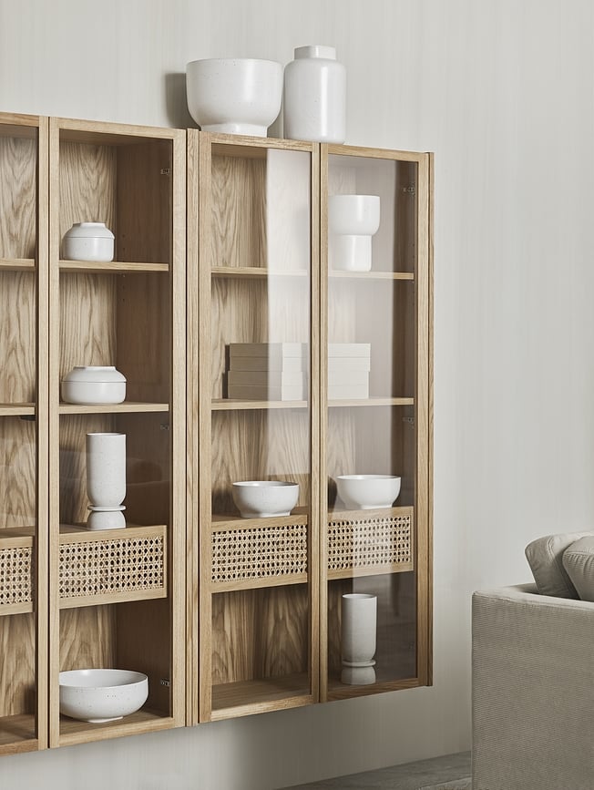 Jarrón Forma, 20 cm, color arena