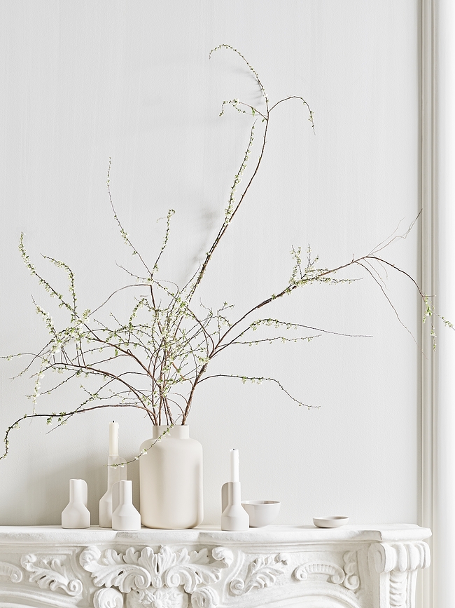 Jarrón Forma, 26 cm, color arena