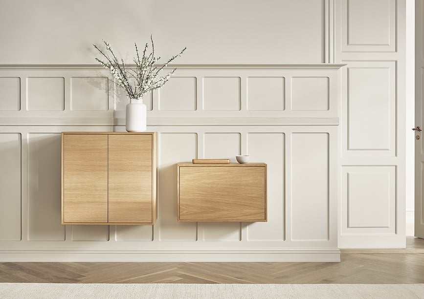 Jarrón Forma, 26 cm, color arena