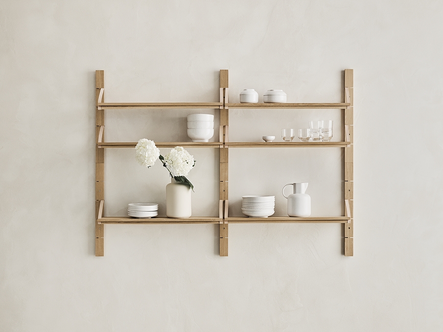 Jarrón Forma, 26 cm, color arena