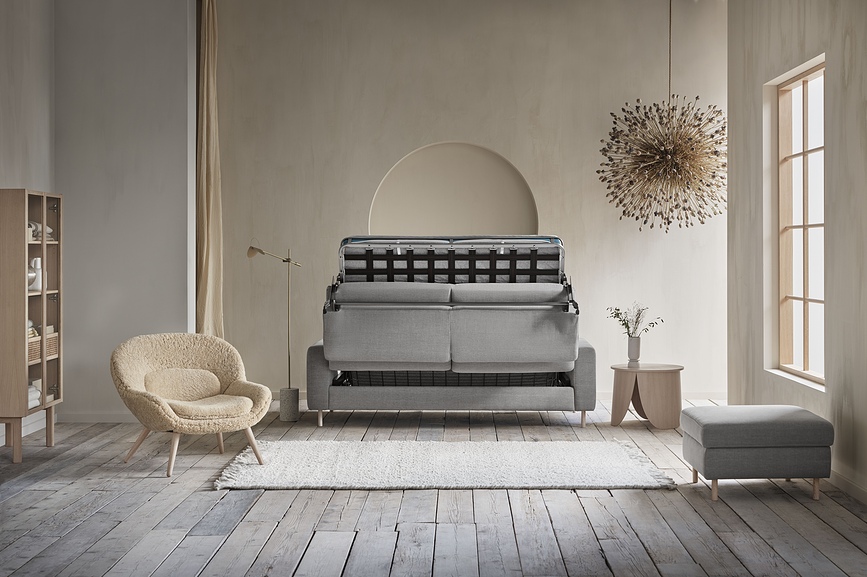 Jarrón Hour, 12 x 29,5 cm, color arena