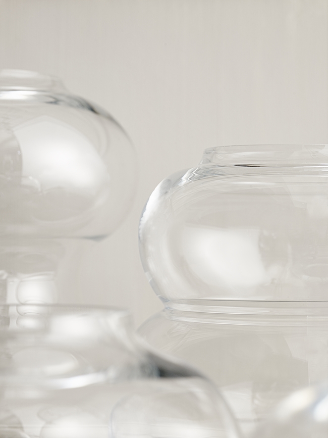 Jarrón Mingei, 32,5 cm, transparente