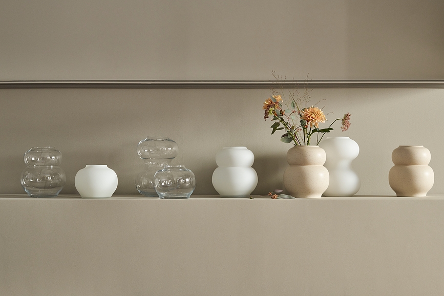 Jarrón Mingei, 32,5 cm, transparente