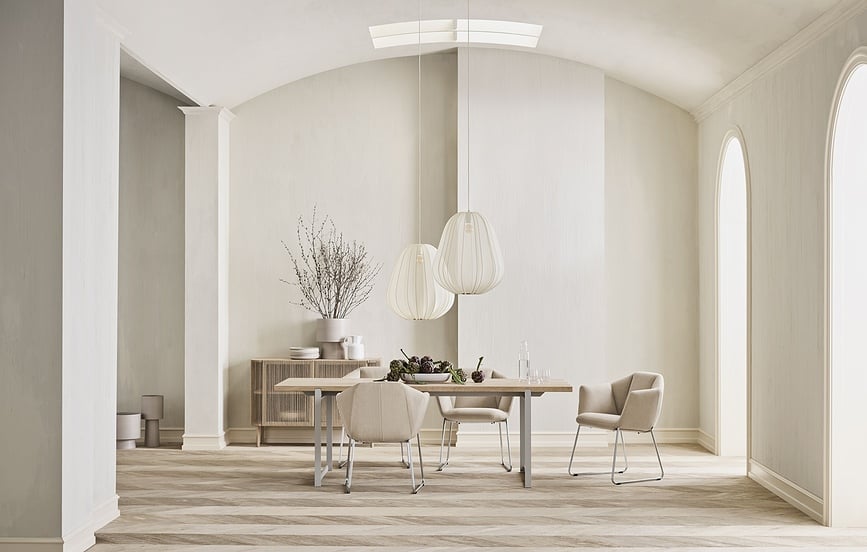 Jarrón Torch, 46 cm, beige