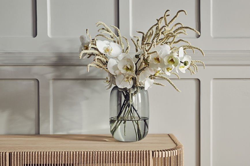 Jarrón Una, 16 x 22 cm, transparente