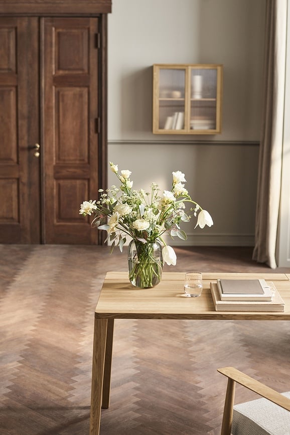 Jarrón Una, 16 x 22 cm, transparente