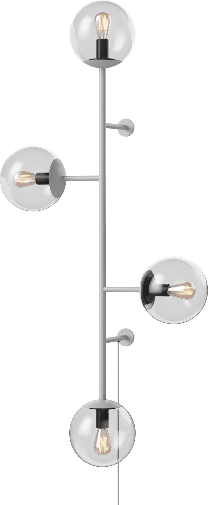 Lampa ścienna Orb szara