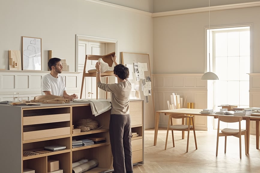 Lámpara Colgante de latón Aluna, 38 cm