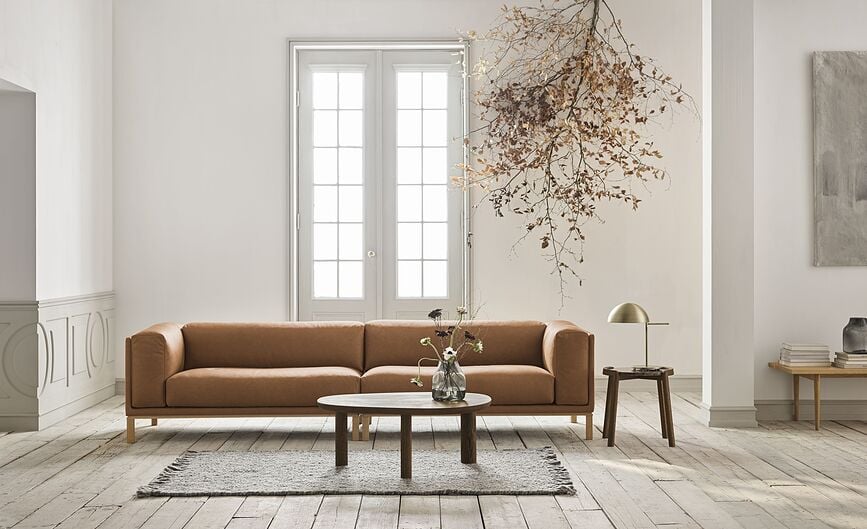 Lámpara de Mesa Aluna, color crema