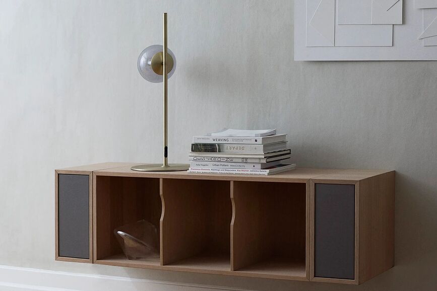 Lámpara de Mesa Orb, gris