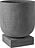 Maceta Podium, 33 cm, gris