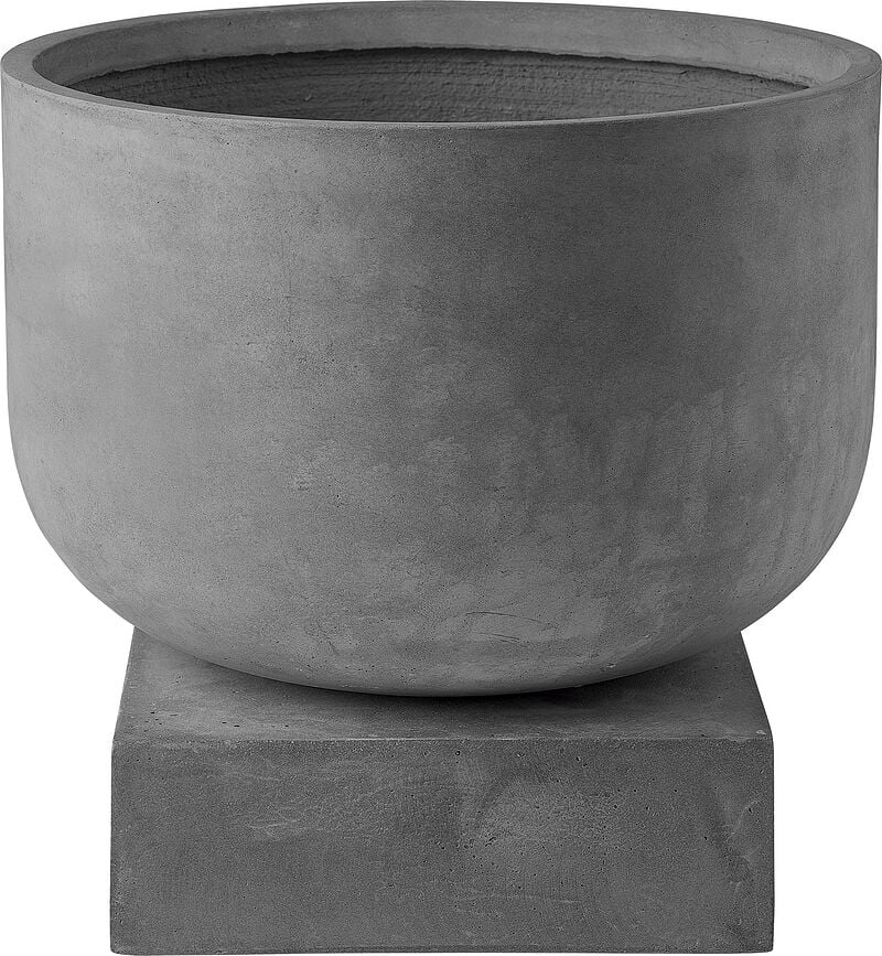 Maceta Podium, 33 cm, gris