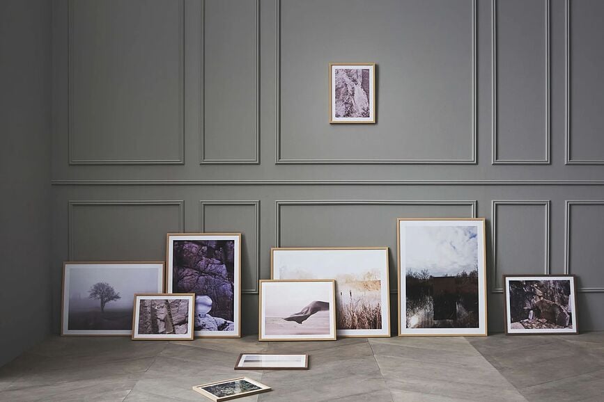 Marco de Fotos de nogal Away, 40 x 50 cm