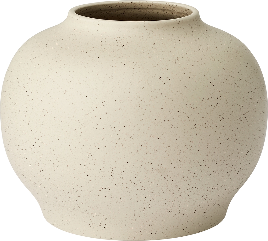 Mingei Vase 17 cm, en grès, sable