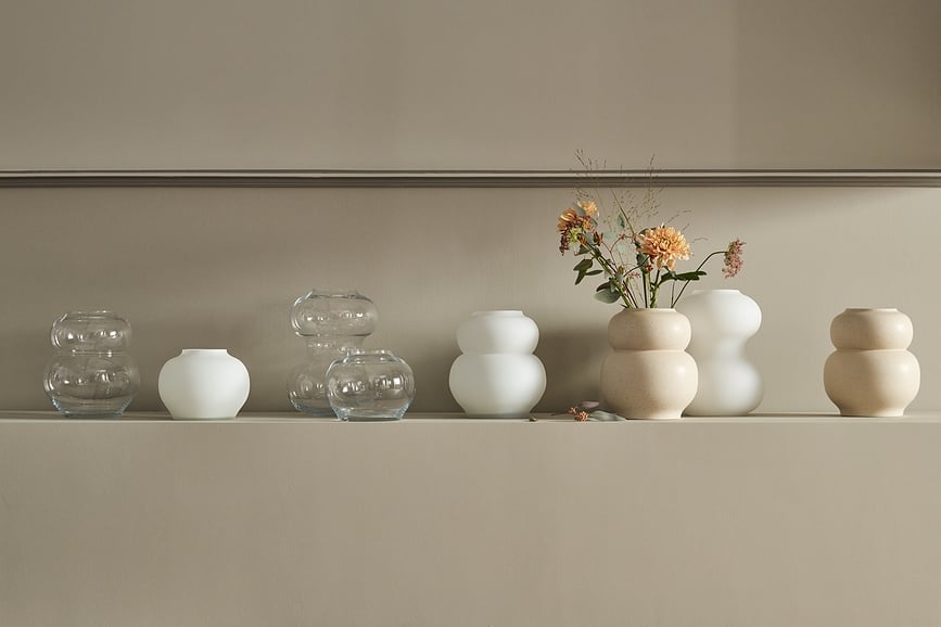 Mingei Vase 32,5 cm, opale