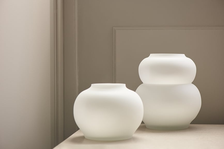 Mingei Vase 32,5 cm, opale