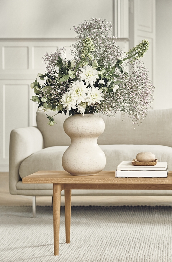 Mingei Vase 32,5 cm, en grès, sable