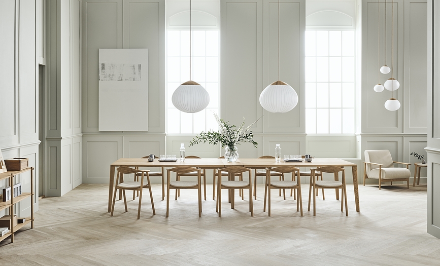 Norie Boîte de Rangement en bois, chêne naturel, avec couvercle en verre