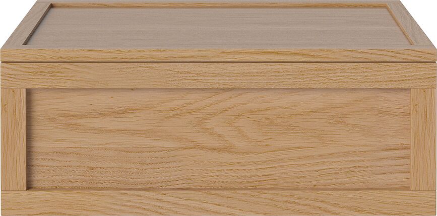 Norie Boîte de Rangement, en bois de chêne naturel